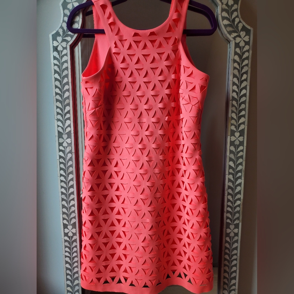 Coral Medium stretchy Lilly Pulitzer shift dress